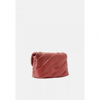 PINKO Love Puff Mini Clutch Handbag for Women, Dark Red, One Size