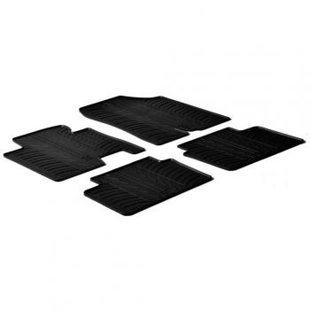 gledring GL 0201 de goma Juego de alfombrillas para coche