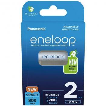 Panasonic Eneloop Pro AAA Ni-MH Pre-Charged Rechargeable Batteries, 950mAh (Minimum), High Capacity, BK-4HCDE/2BE, Pack of 2