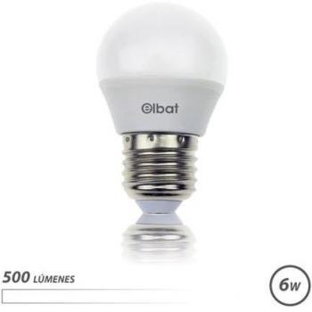Elbat Bombilla LED G45 6W 500lm E27 Luz Blanca