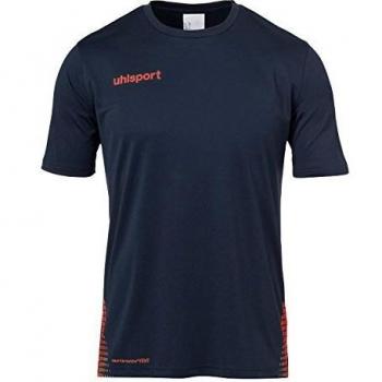 uhlsport Score Training T-Shirt Camiseta De Entrenamiento, Hombre, Marine/Fluo Rot, 152