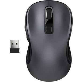 TedGem Ratón Inalámbrico, 2.4G Ratón Inalámbrico Portátil, con Receptor Nano USB para Ordenador Portátil, PC, Chromebook, 6 Botones, Niveles de Ajuste de 3 dpi - Super Ahorro de Energía