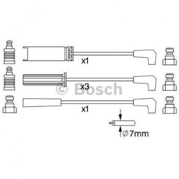 Juego de cables de encendido BOSCH 0 986 356 972 para DAEWOO Nexia I