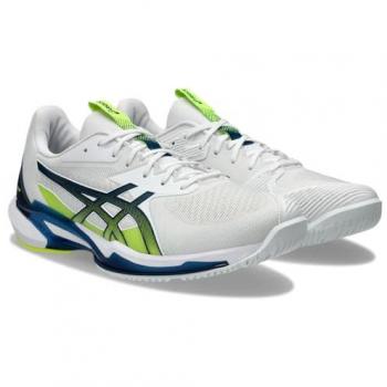 ASICS Solution Speed FF 3 Zapatilla de Tenis para Todas las Superficies Hombres - Blanco, Azul, Talla 44 EU