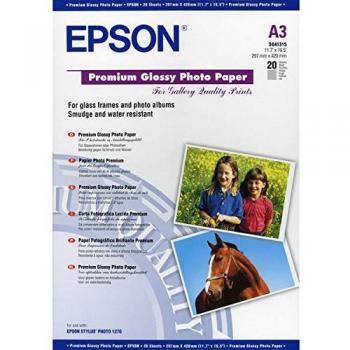 Epson Premium Glossy Photo Paper A3 255g/m² 20 Hojas C13S041315
