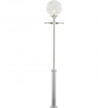 Farola Exterior Orion Blanca con Pantalla Esférica Clara E27 IP23 240cm