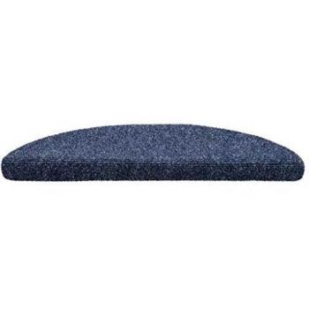 vidaXL 15x Alfombrillas de Escaleras Tela Punzonada 56x17x3 cm Azul Decoración