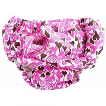 Baño bebé rosa estampado para niña