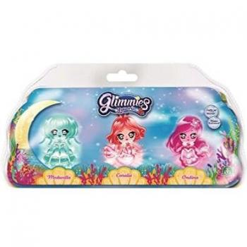 Glimmies Aquaria - 3 Muñecas Glimmies con Luz