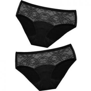 FreeU Pack Braga Menstrual Bambú Colette Negro Talla M 2uds