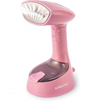 Plancha Vapor Vertical Portátil 1300W con Encendido Rápido y Sistema 360° - Depósito de 120ml, Color Rosa