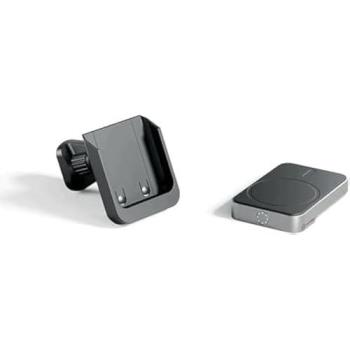 Cargador Universal para Coche Alogic Matrix+ con Powerbank Inalámbrico Magnético de 5000 mAh y Soporte para Ventilación