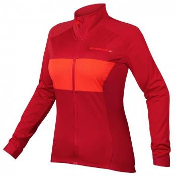 Maillot Endura FS260 Pro Jetstream manga larga rojo oscuro mujer - XS