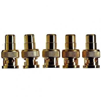 M-Ware 5 pcs Cinch-BNC-adaptador 18 dorada ID1554