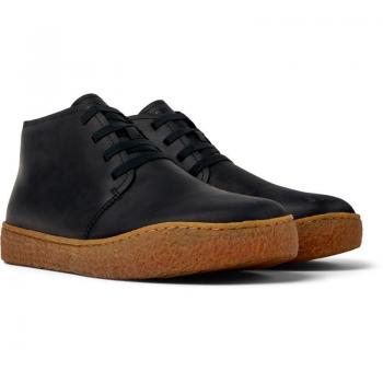 Botines de hombre Camper Peu Terreno de piel en color negro eclipse, talla 39