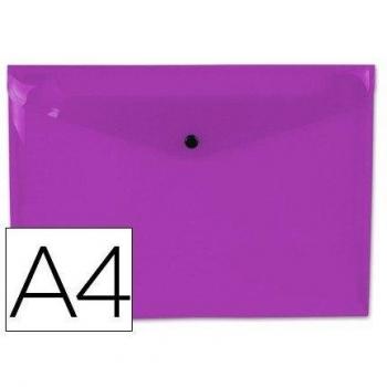 CARPETA BEAUTONE DOSSIER BROCHE 44056 POLIPROPILENO DIN A4 VIOLETA TRANSPARENTE -50 HOJAS
