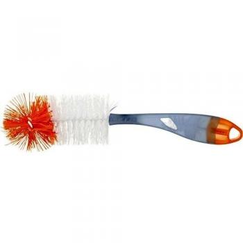 Tigex 80600573 - Escobilla con doble fibra para biberones de cuello ancho, color turquesa