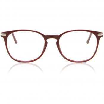 Gafas Anti-Azules Oval Montuta Completa Plástico Marrón Armazones para Hombre - SmartBuy Collection