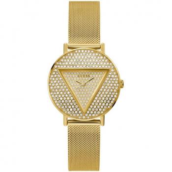 Reloj de mujer Guess Iconic GW0477L2 de acero y correa dorada