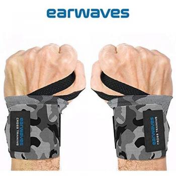Earwaves ® Foster - Muñequeras elásticas para Cross Training, Calistenia, Halterofilia. Par de muñequeras Deportivas para Hombre y Mujer. 50cm
