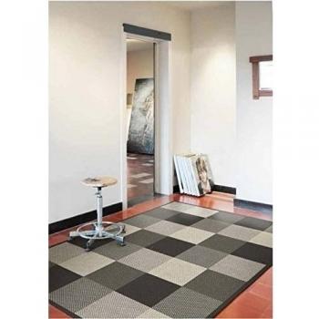 Polipropileno relación de 120 x 170 cm Alfombra a Cuadros Amarillo, Gris