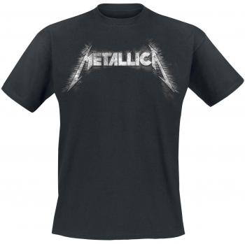 Metallica Spiked Logo T-Shirt - Black - XXL - 100% Cotton
