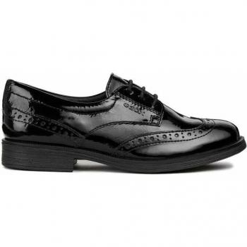 Geox Agata Black Girls' Derby Shoes