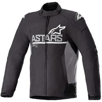 Alpinestars SMX Waterproof Textile Motorcycle Jacket - Black/Dark Grey with Protection