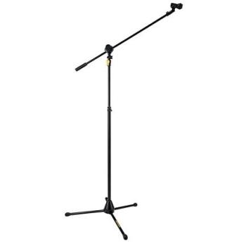 Hercules MS632BPLUS 2-in-1 Tripod Boom Microphone Stand with Easy Grip