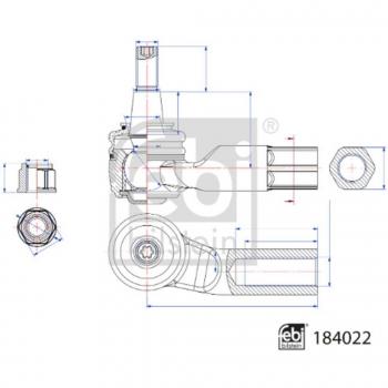 Rótula de dirección FEBI BILSTEIN 184022