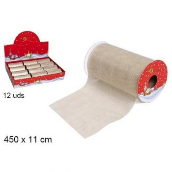 Cinta Navidad Oro 450x11cm - Decoración Navideña
