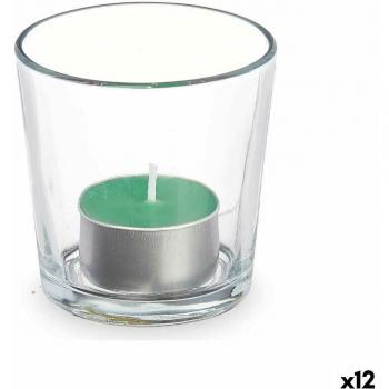 Acorde-Vela Perfumada 7 x 7 x 7 cm (12 Unidades) Vaso Bambú