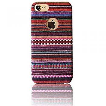 Vam Vam by Wondee Funda para iPhone 7, iPhone 8 y iPhone SE , Carcasa Protectora Antigolpes de TPU Suave Flexible Anti-Choques Compatible para Apple iPhone 7, iPhone 8 y iPhone SE Étnico Rojo