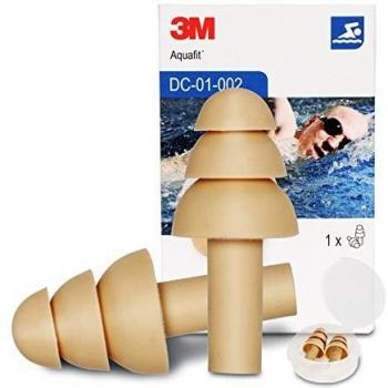 3M E-A-R AquaFit Adult Tapones reutilizables especiales para la piscina, natación y deportes acuático