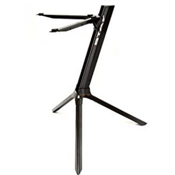 Compact Single Tier Black Keyboard Stand
