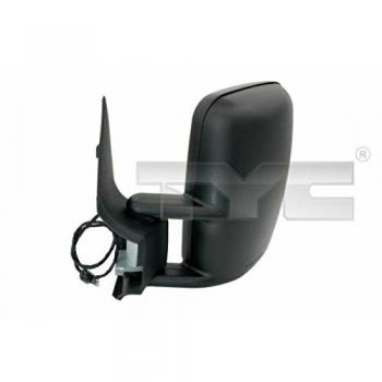 Espejo retrovisor TYC 321-0042 con diseño específico para vehículos, ajuste manual, cristal convexo para mayor visibilidad, carcasa de plástico resistente y fácil instalación