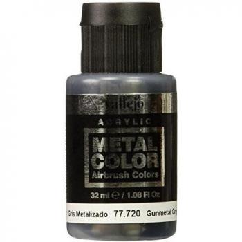 Vallejo Acrylics Metal Color - Gunmetal Grey 32ml by Vallejo