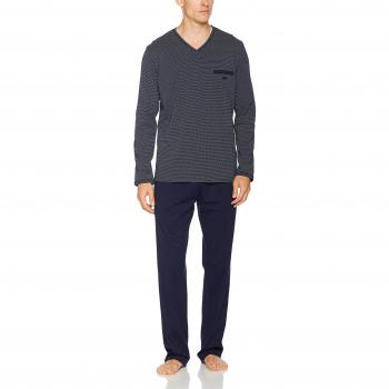 Hom Neville Long Sleepwear, Conjunto Ropa Deportiva para Hombre, Bleu