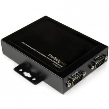 StarTech ICUSB2322X - Adaptador 2X RS-232/USB 2.0, Negro