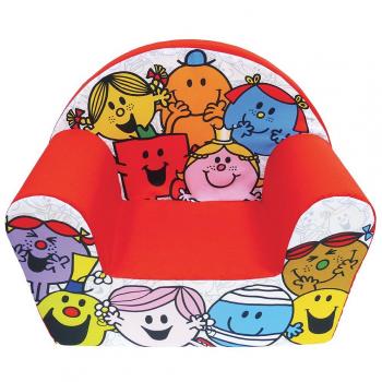 Fun House 712571 Monsieur Madame silla Club para niños espuma/funda poliéster rojo 52 x 33 x 42 cm