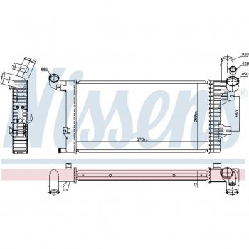 Enfriador de Refrigeración del Motor NISSENS 67172