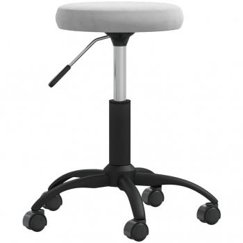 Silla de Comedor de Terciopelo Gris para Escritorio y Cocina