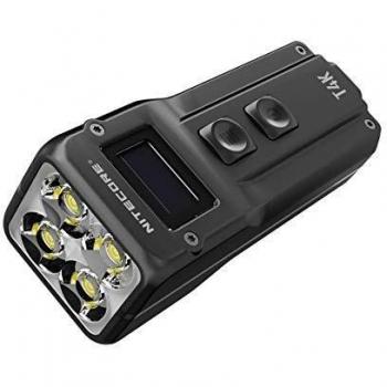 Nitecore T4K Rechargeable Keychain Flashlight - 4000 Lumens, OLED Display, IP54