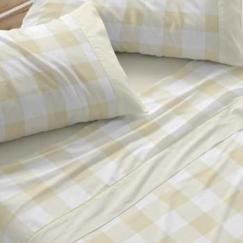 Juego de Sábanas Burrito Blanco 50% Algodón 50% Poliéster Diseño Geométrico Azul Tacto Suave Fácil Planchado Alta Durabilidad Cama 90-200cm