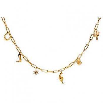 Collar ARIZONA P D PAOLA CO01-172-U Mujer plata en dorado circonitas.