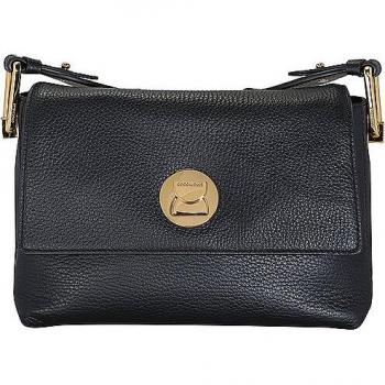 Coccinelle Liya Signature Leather Crossbody Bag - Black