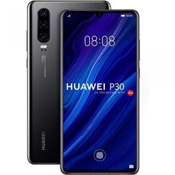 Huawei P30 Negro - Smartphone 6.1 con Cámara Triple (40+16+8MP)/32MP, Kirin 980, Memoria de 128GB, RAM de 4GB/6GB, Dual SIM, Android 9 y Batería de 3650mAh
