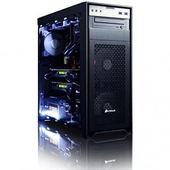 VIBOX Hercules 12 Gaming PC - 4,2GHz Intel i7 Quad Core CPU, 2x GTX 1070 GPU, Extremo, Ordenador de sobremesa Gaming con enfriador por agua, Cupón de juego de Warthunder de 30€, con unidad central, Windows 10