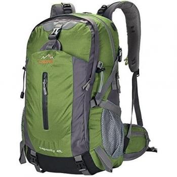 45L Plegable Impermeable Mochila Mochila bolsa - ligero Casual Daypack para viajes Camping senderismo montaña/mochila escolar, verde