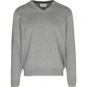 Jersey clásico con cuello en V gris Gant para hombre